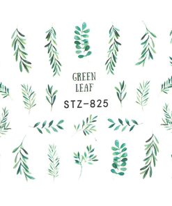 water decal groen blaadjes