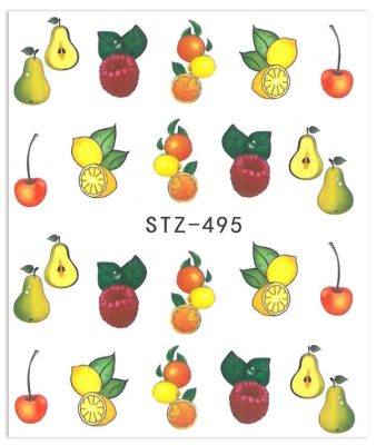 water decal fruit